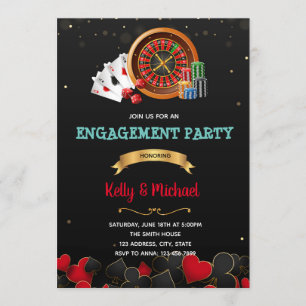 Invitation à la soirée d'engagement au casino