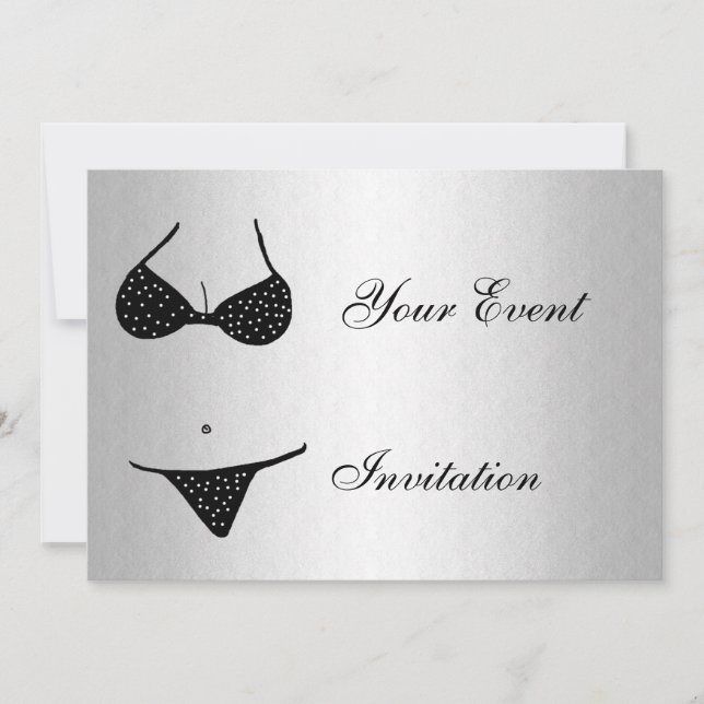 Invitation à la soirée d'enterrement de vie de gar (Devant)