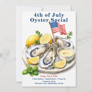 Invitation à la Soirée d'Huîtres du 14 Juillet Côt