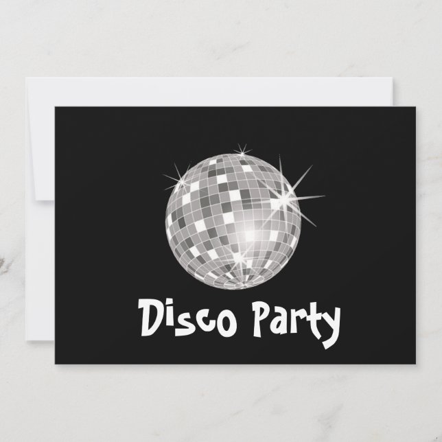 Invitation à la soirée disco (Devant)