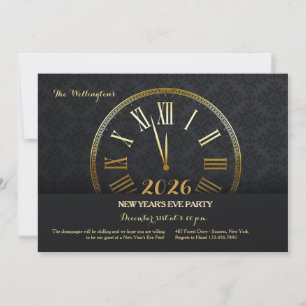 Invitation à la soirée du Nouvel An en or (2)