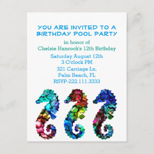 Invitation à la soirée du Sea Horses Pool