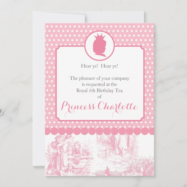 Invitation à la Soirée du Toile de la princesse ro (Devant)