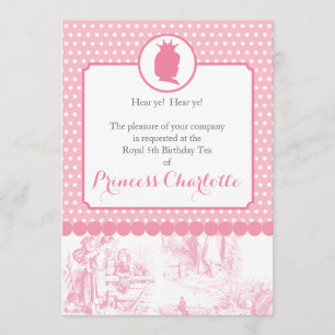 Invitation à la Soirée du Toile de la princesse ro