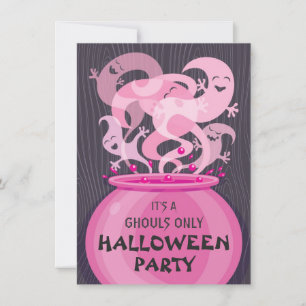 Invitation à la soirée Halloween des goules unique