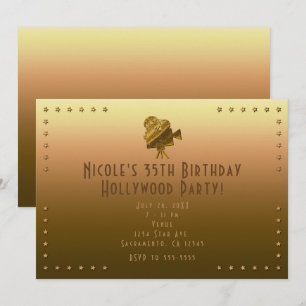 Invitation à la soirée Hollywood All Gold Cinema &