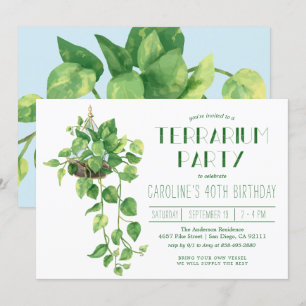 Invitation à la soirée Terrarium