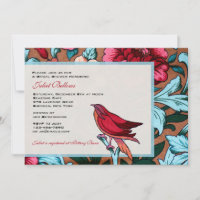 Invitation à la tapisserie d'oiseaux