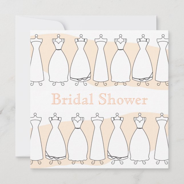 Invitation à la tenue de Mariage Fête de l'mariée (Devant)