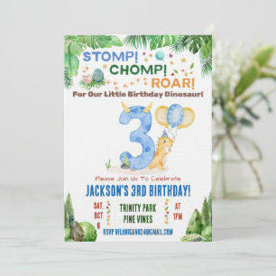 Invitation à la Troisième Fête d'Anniversaire de D