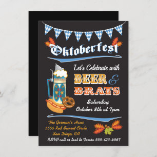 Invitation à l'affiche de la fête de la bière