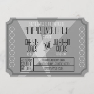 Invitation à l'ancienne hollywoodienne