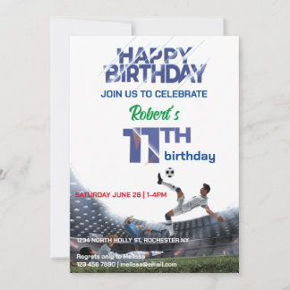 Invitation à l'anniversaire de 11 ans