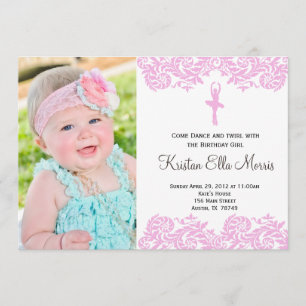 Invitation à l'anniversaire de Ballerina