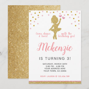 Invitation à l'anniversaire de Ballerina