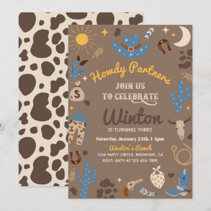Invitation à l'anniversaire de Cowboy   Invitation