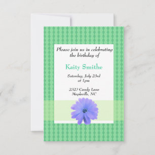 Invitation à l'anniversaire de Floral et Diamant v