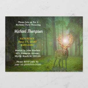 Invitation à l'anniversaire de Forest Deer