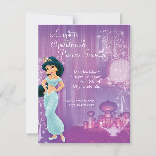 Invitation à l'anniversaire de Jasmine (Devant)