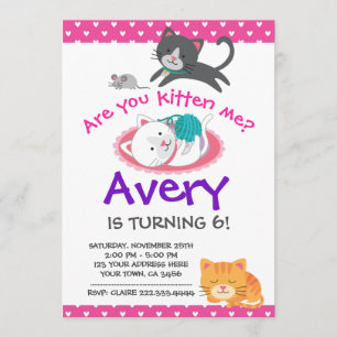 Invitation à l'anniversaire de Kitten, Partie adop