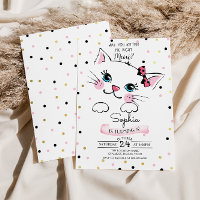 Invitation à l'anniversaire de Kitty Cat