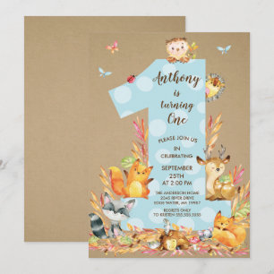 Invitation à l'anniversaire de Kraft Woodland One