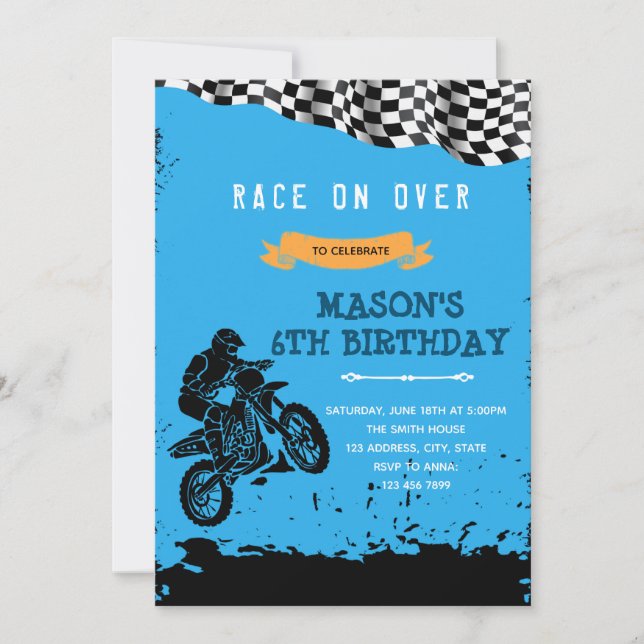 Invitation à l'anniversaire de la bicyclette de rê (Devant)