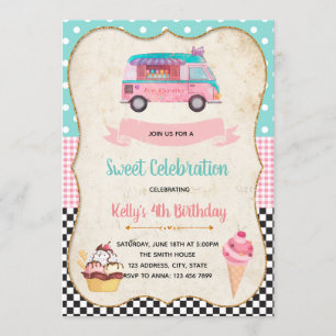 Invitation à l'anniversaire de la Crème de glace