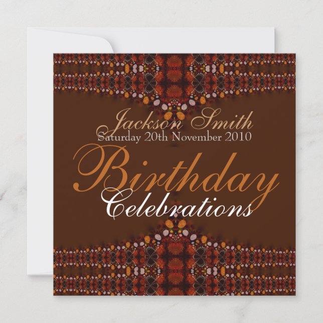 Invitation à l'anniversaire de la dentelle de Trib (Devant)