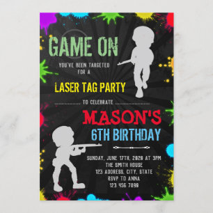 Invitation à l'anniversaire de la fête de la peint