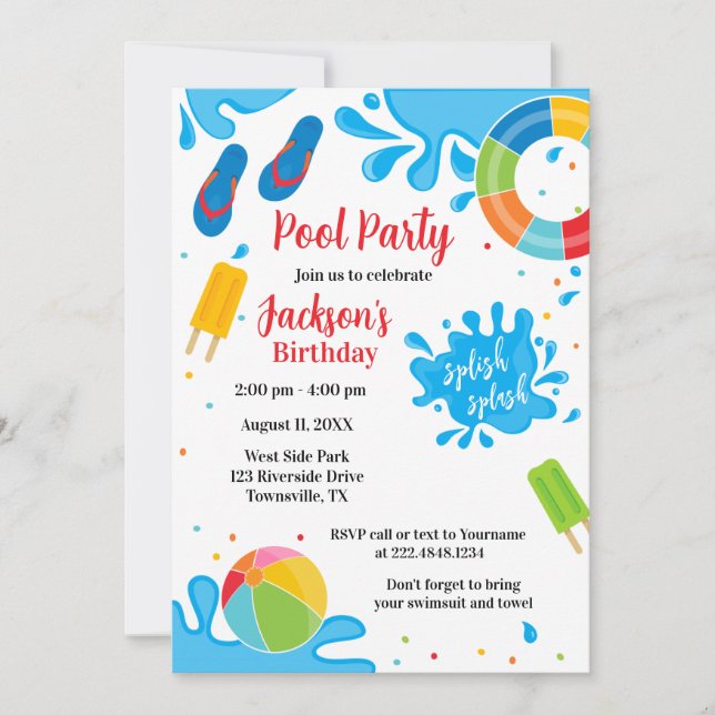 Invitation à l'anniversaire de la fête de la pisci (Devant)