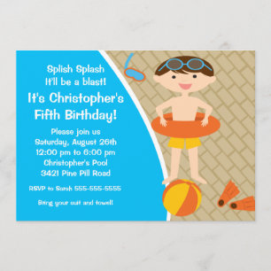 Invitation à l'anniversaire de la fête de la pisci