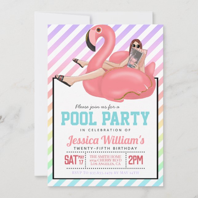 Invitation à l'anniversaire de la fête de la pisci (Devant)