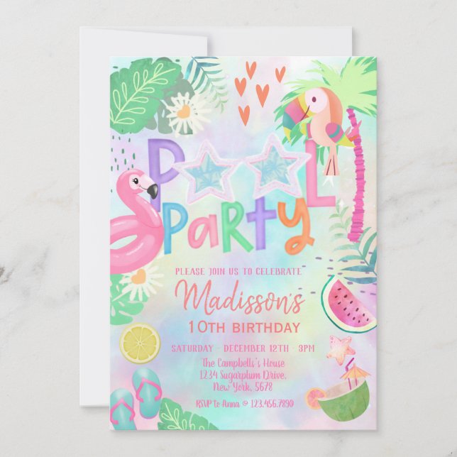 Invitation à l'anniversaire de la fête de la pisci (Devant)