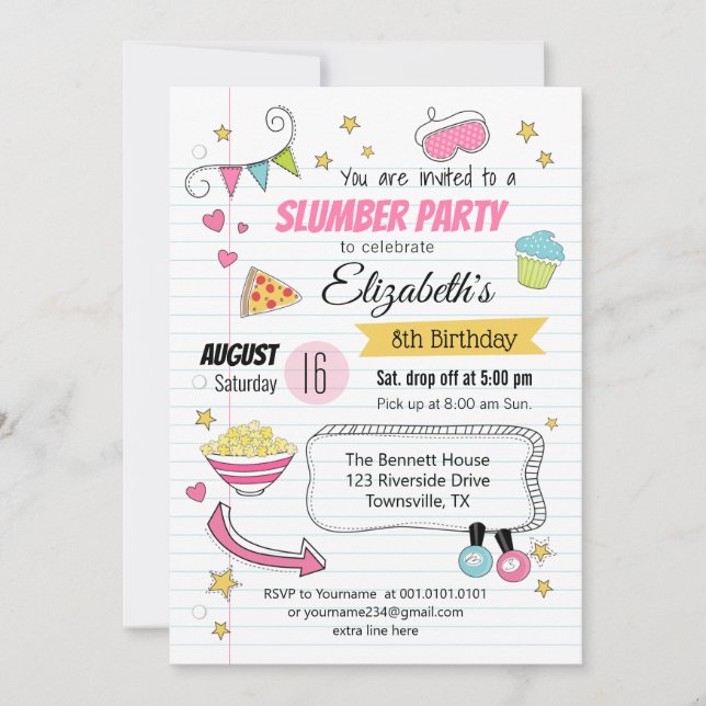 Invitation à l'anniversaire de la fête du bois d'o (Devant)