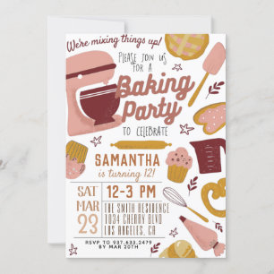 Invitation à l'anniversaire de la fête du boulange