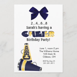 Invitation à l'anniversaire de la fête du Cheer bl