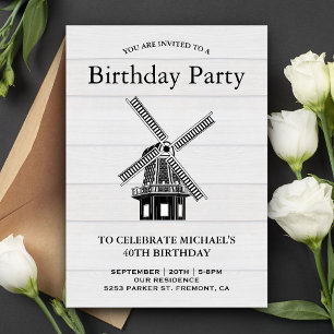 Invitation à l'anniversaire de la fête du moulin à