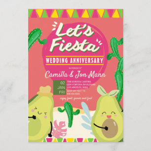 Invitation à l'anniversaire de la fête mariage