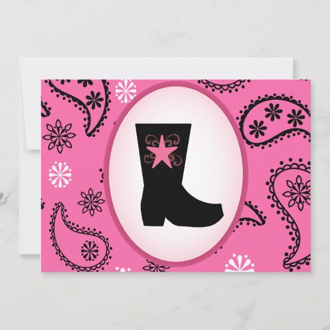 Invitation à l'anniversaire de la fille (Devant)