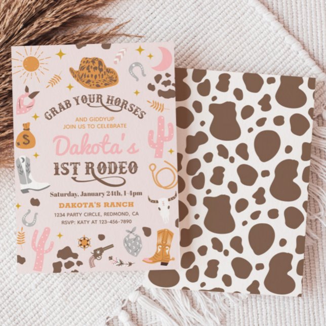 Invitation à l'anniversaire de la fille | 1ère inv (Créateur téléchargé)