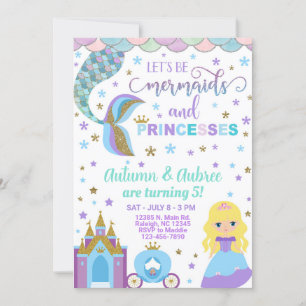 Invitation à l'anniversaire de la fille de la sirè