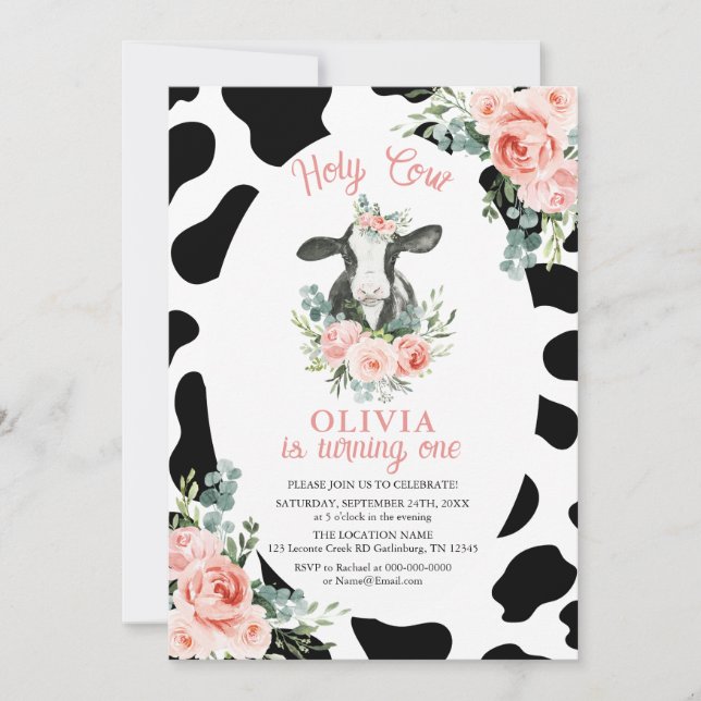 Invitation à l'anniversaire de la Fille de la Vach (Devant)
