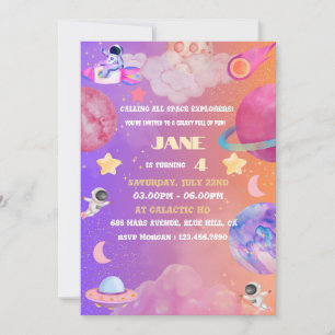 Invitation à l'anniversaire de la fille de l'Explo