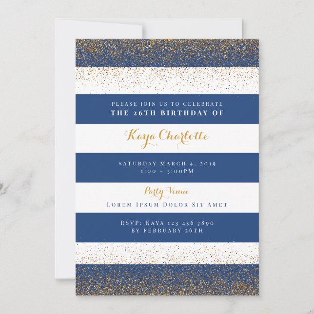 Invitation à l'anniversaire de la Marine et de l'O (Devant)