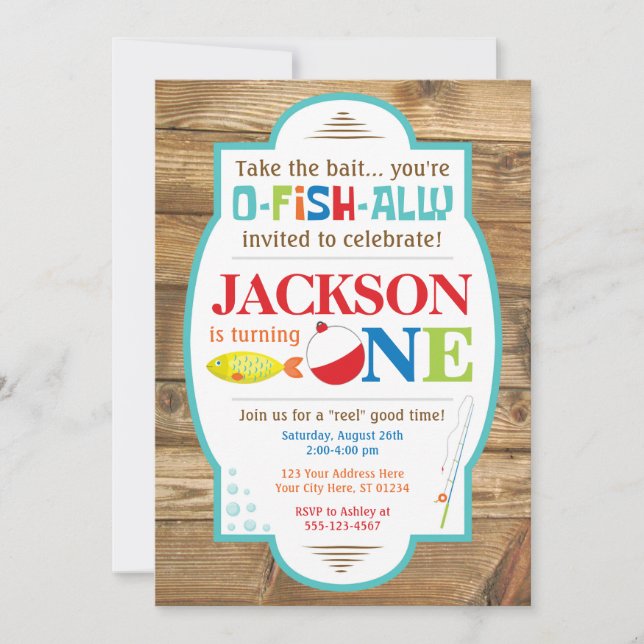 Invitation à l'anniversaire de la pêche (Devant)