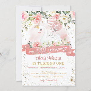 Invitation à l'anniversaire de la princesse Swan a