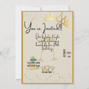 Invitation à l'anniversaire de la Reine