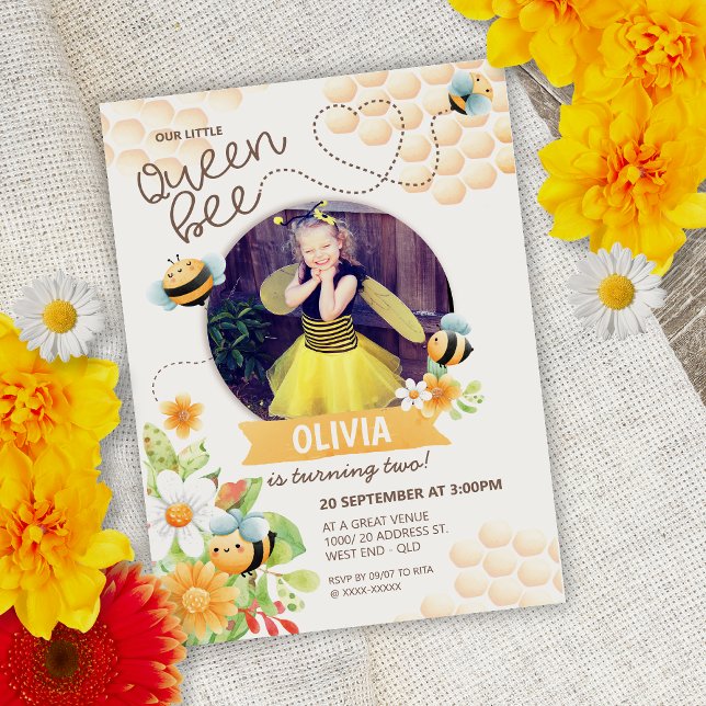 Invitation à l'anniversaire de la reine Bee (Créateur téléchargé)