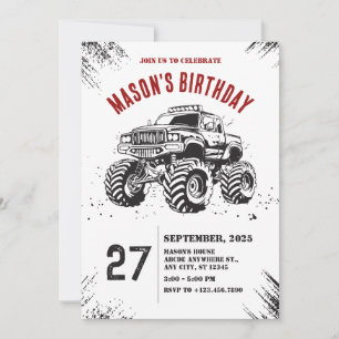 Invitation à l'anniversaire de la route monstre de
